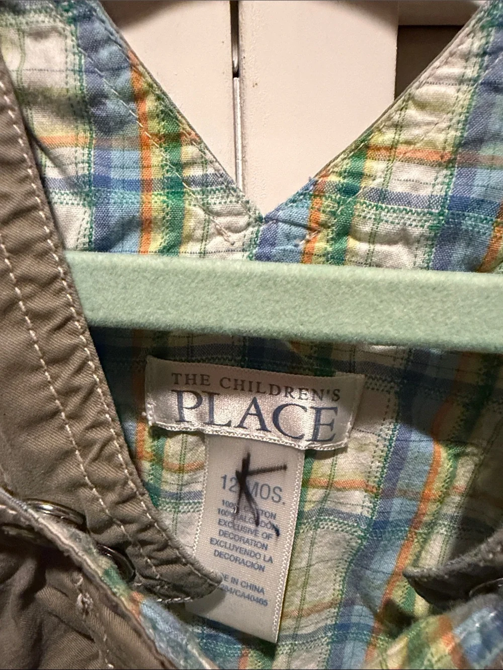 The Children's Place Olive Green Short Overalls for Kids